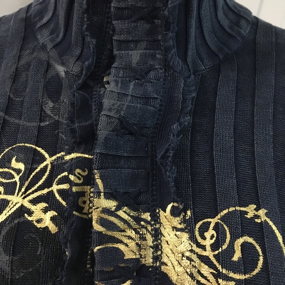 I.N.C Knitted blue pull over sweater. - Picture 5 of 11